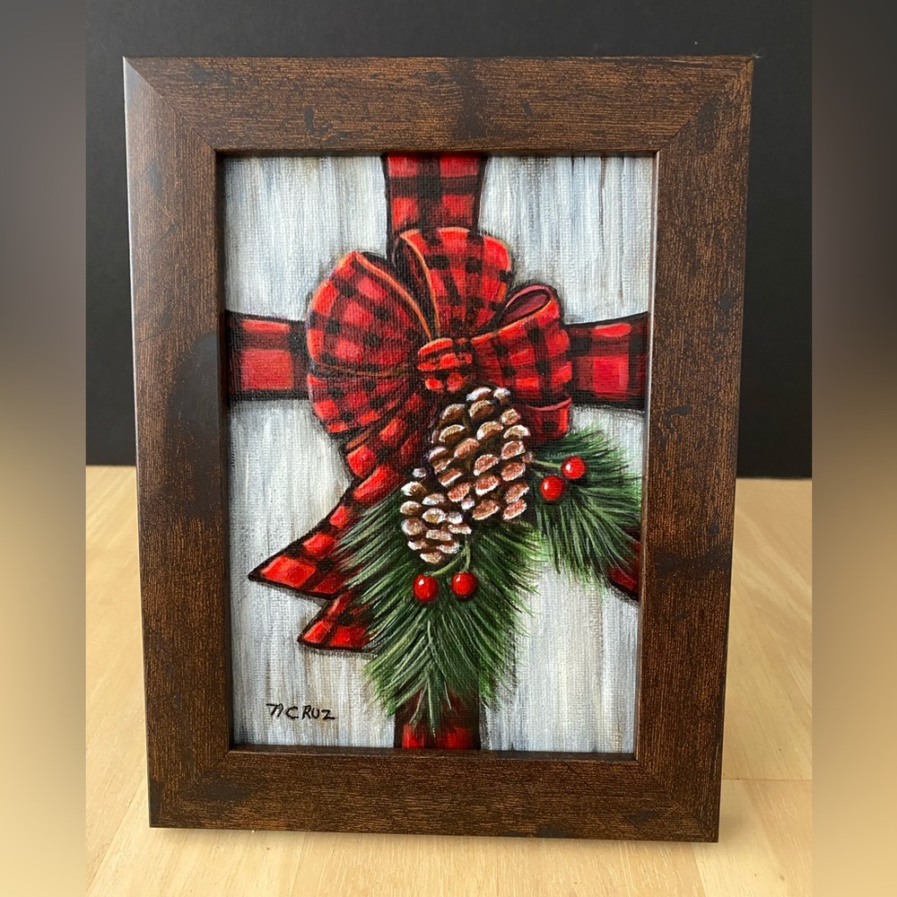 Hand Crafted Art “ Country Christmas “ - Picture 3 of 5